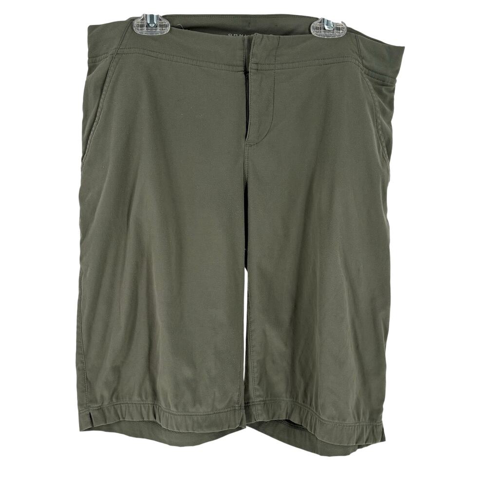 Columbia Omni-Shield Women's Green Hiking Outdoor Shorts Stretch Active Sz 8